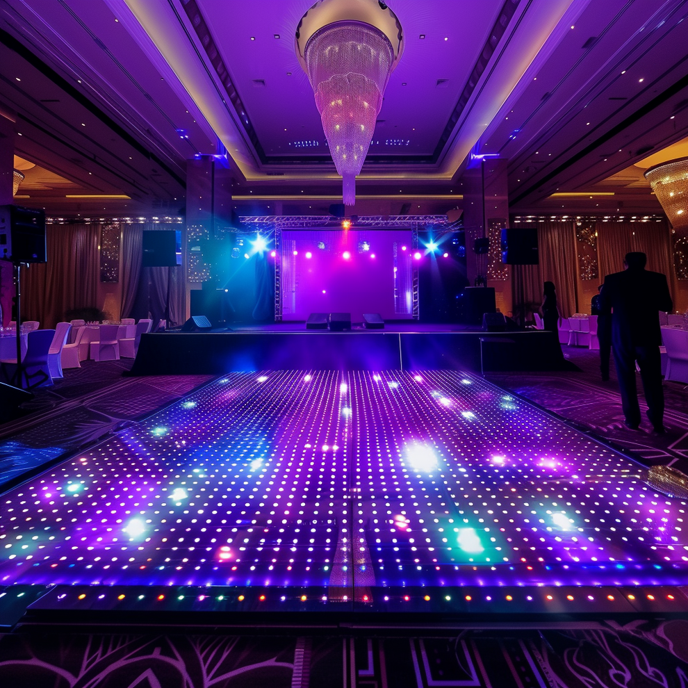 Dance Floor Hire Perth LED Light Up Disco Floor Rental 🕺 Party Bros